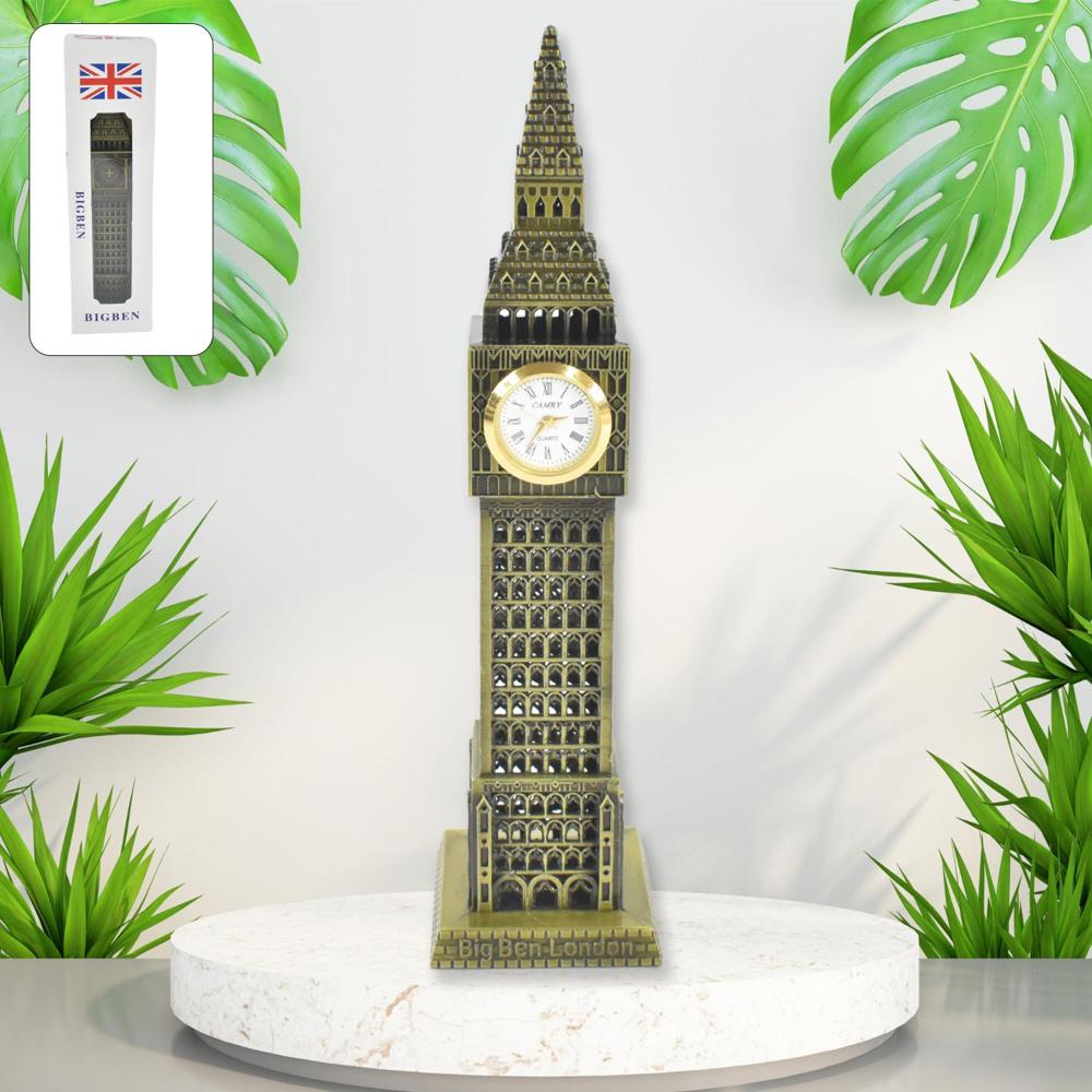Big Ben London Clock Tower Miniature Metal Statue  Elegant Home Decor Gift - Color: Mix
