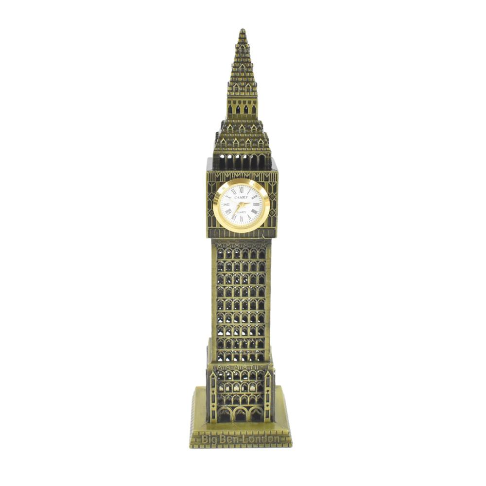 Big Ben London Clock Tower Miniature Metal Statue  Elegant Home Decor Gift