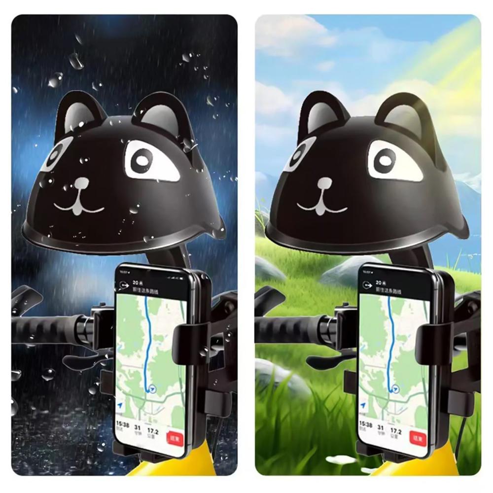 Sun Visor For Handlebar With Phone Holder For Bicycles And Motorcycles - Color: Mix