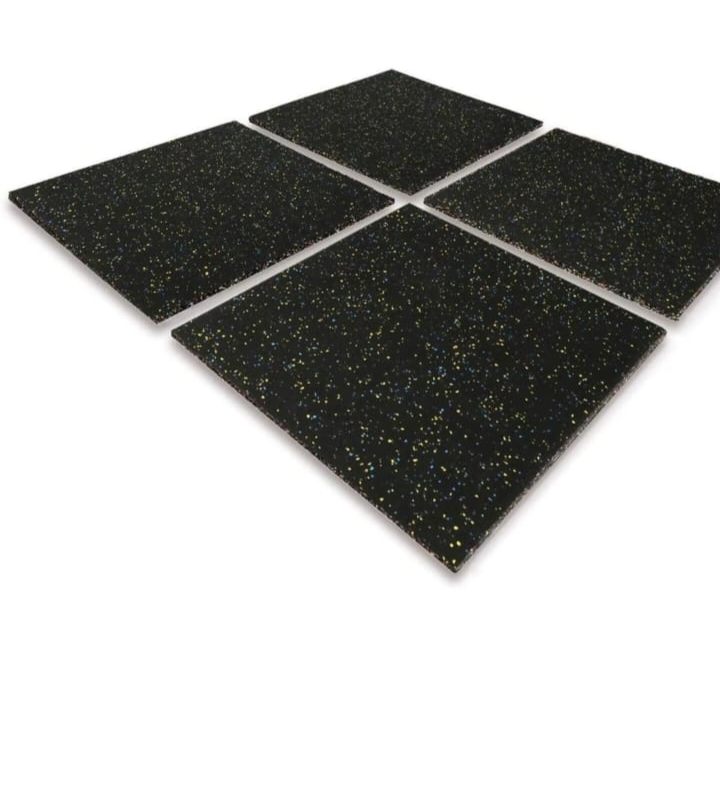 25mm Shock Absorbent Gym Flooring Tiles