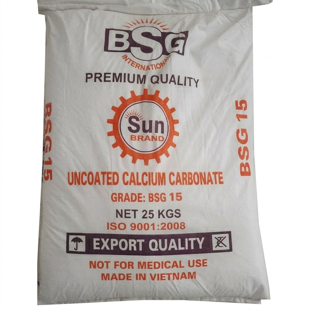 25 Kg Uncoated Calcium Carbonate Powder