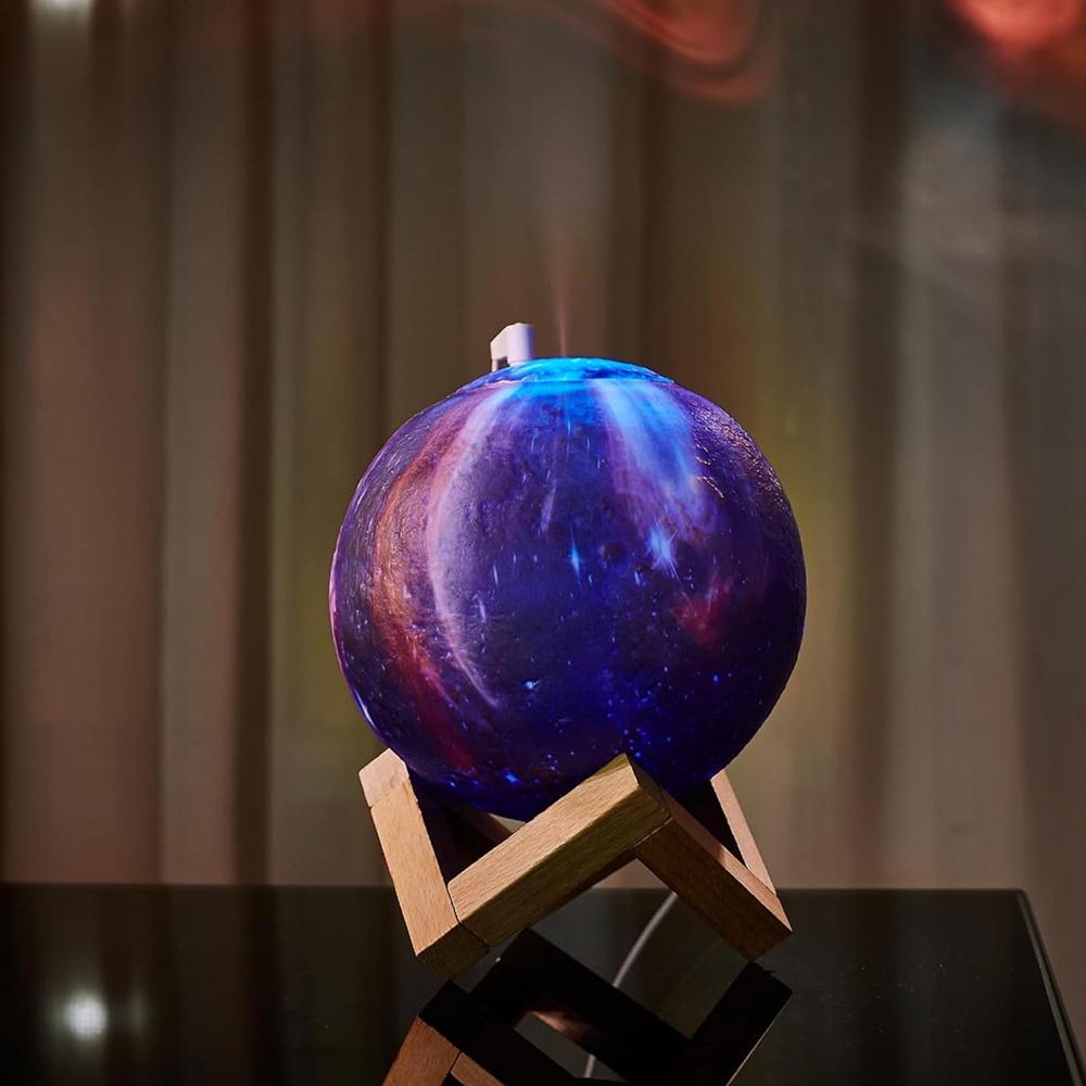 3D 2 In 1 Led Printed Moon Lamp & Aroma Diffuser (1 Pc) - Color: Mix