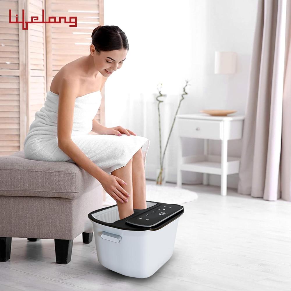 Lifelong Automatic Foot Spa Massager for Pain Relief & Relaxation | Corded Massager with 6 Shiatsu Massage LLM477