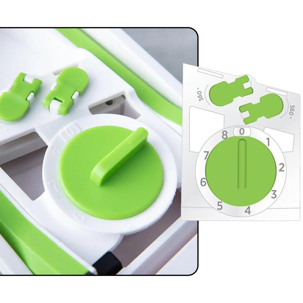 Multi Functional Time Saving Adjustable Hand Press Vegetables Chopper - Color: Mix