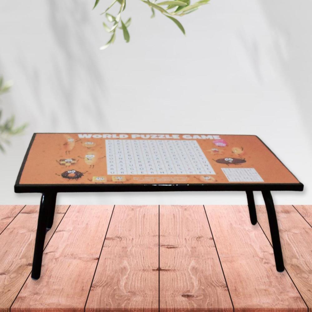 Foldable Mix Design Games Table Board || Bed Study Table (48  28 Cm / 1 Pc)