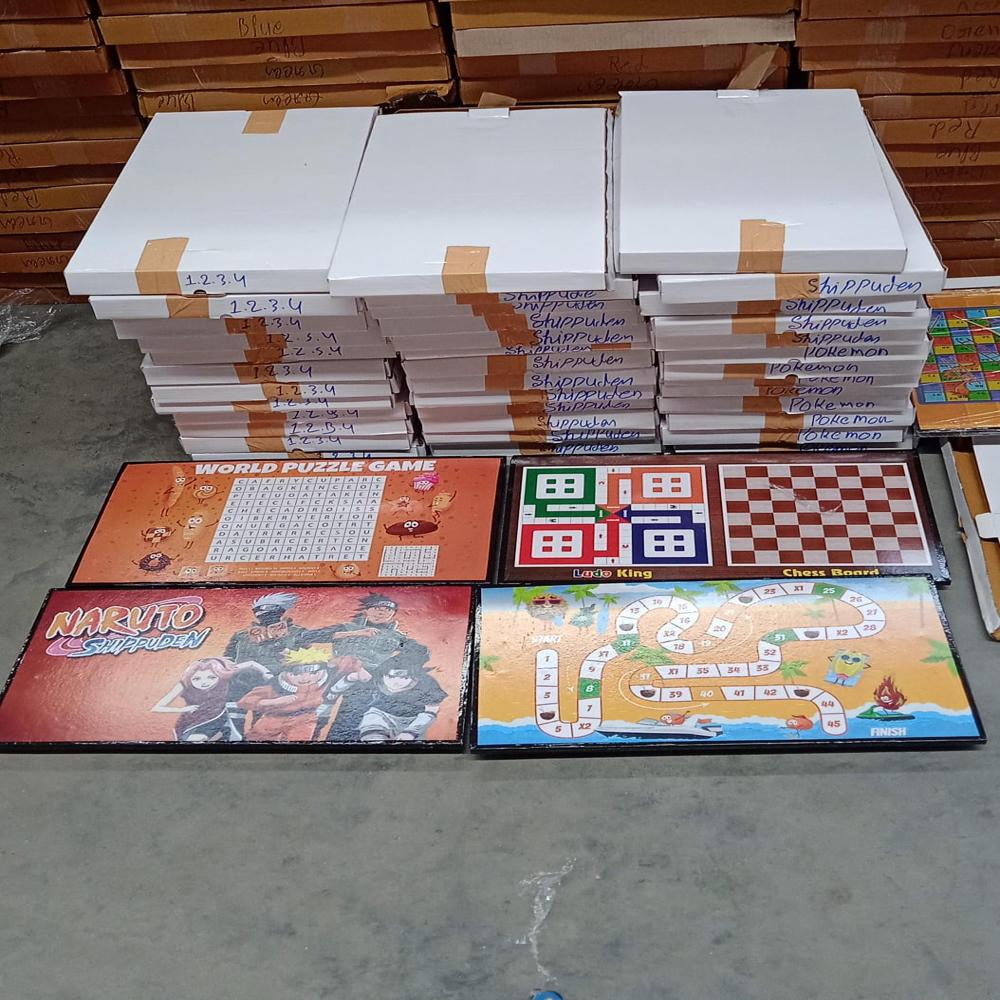 Foldable Mix Design Games Table Board || Bed Study Table (48  28 Cm / 1 Pc)