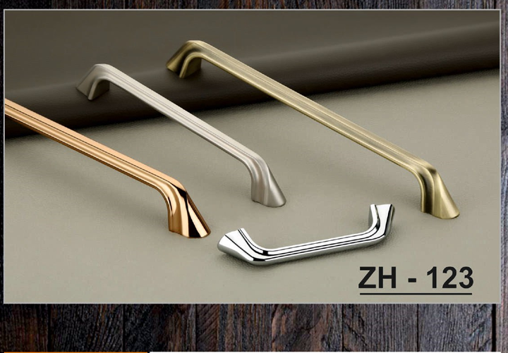 Zinc Cabinet Handles - Color: Gold Satin Silver Rose Gold And Chrome Finish