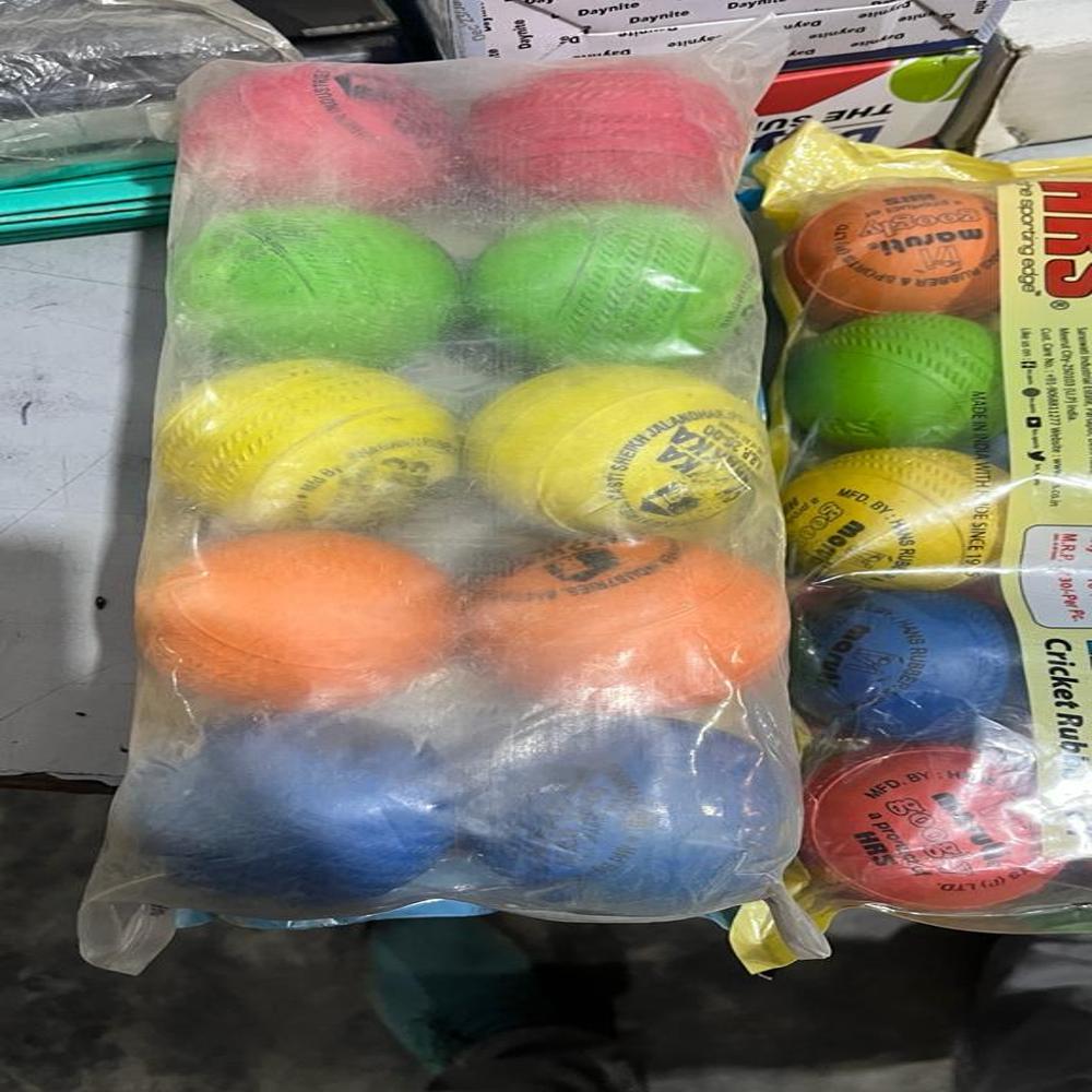 Rubber Cricket Balls - Color: All Colors