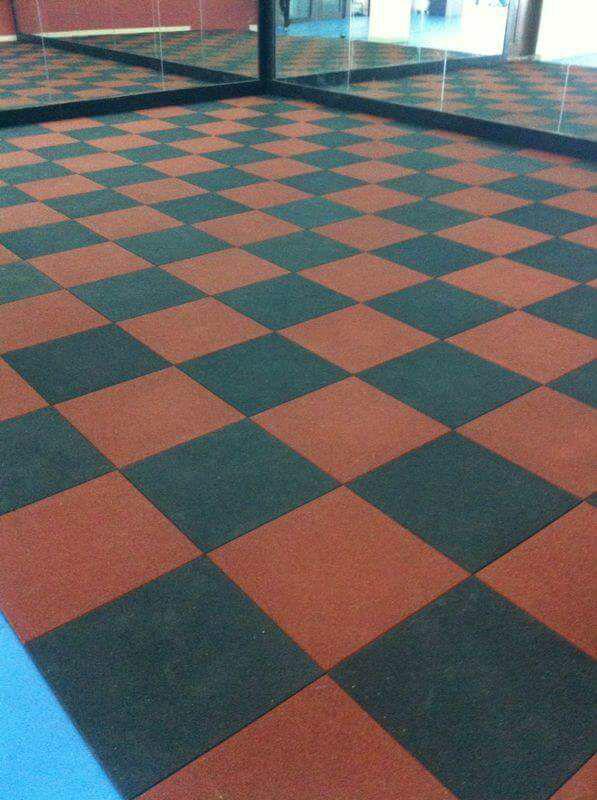 High Impact Rubber Gym Flooring Tiles