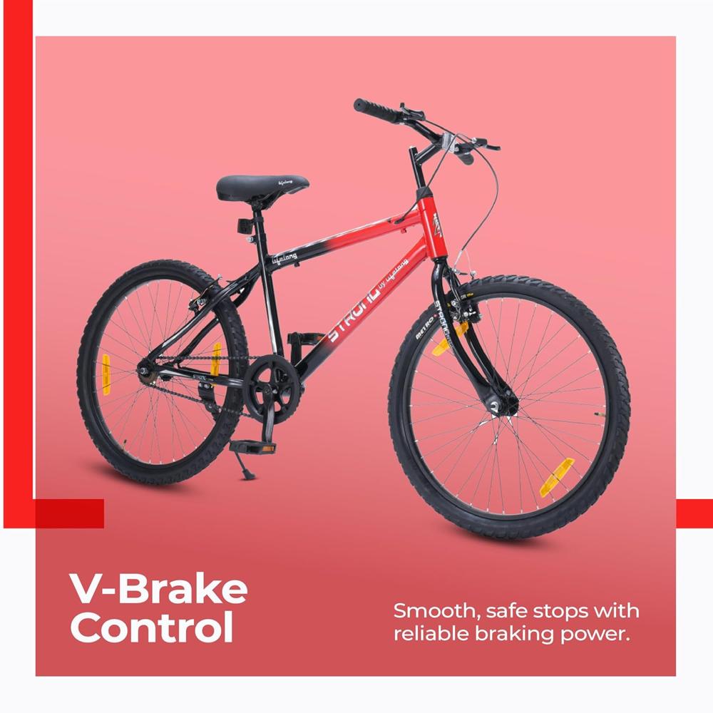 Lifelong Strong 24T Kids Bicycle | Single Speed Cycle for Boys 