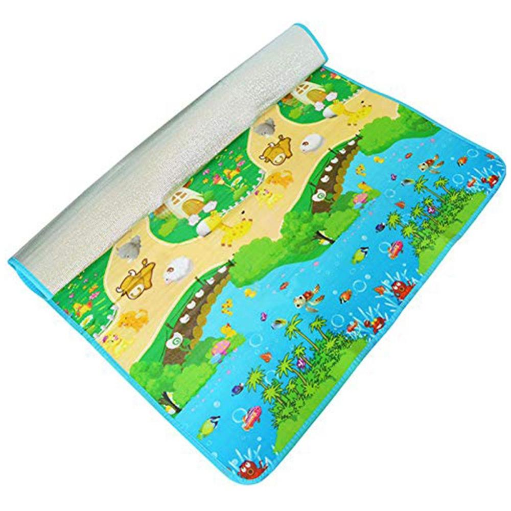 Waterproof Single-Side Baby Play & Crawl Floor Mat for Kids (180  115)