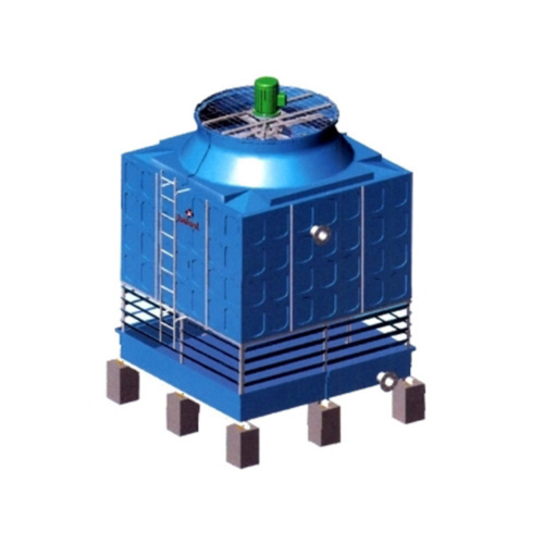 Induced Draft Square Type Cooling Tower - Color: Green