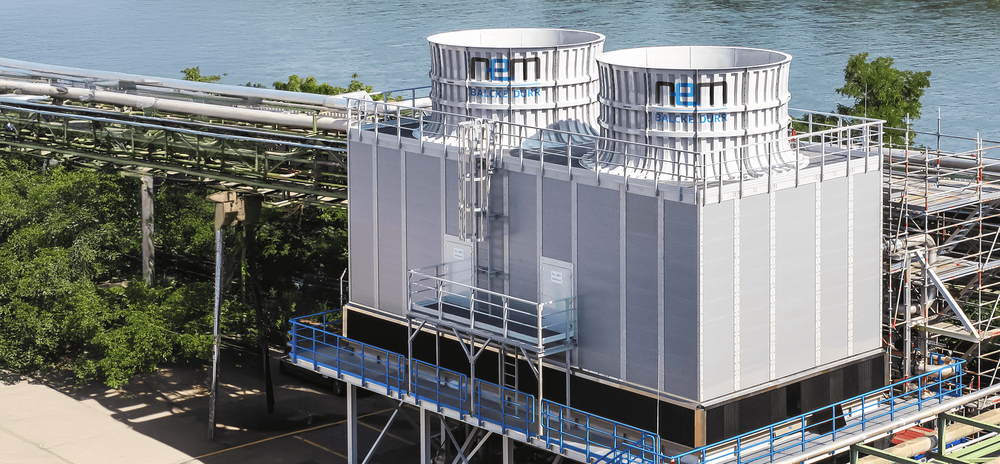 Cooling Tower - Frp Material, Green Color | New Industrial Design, 1 Year Warranty