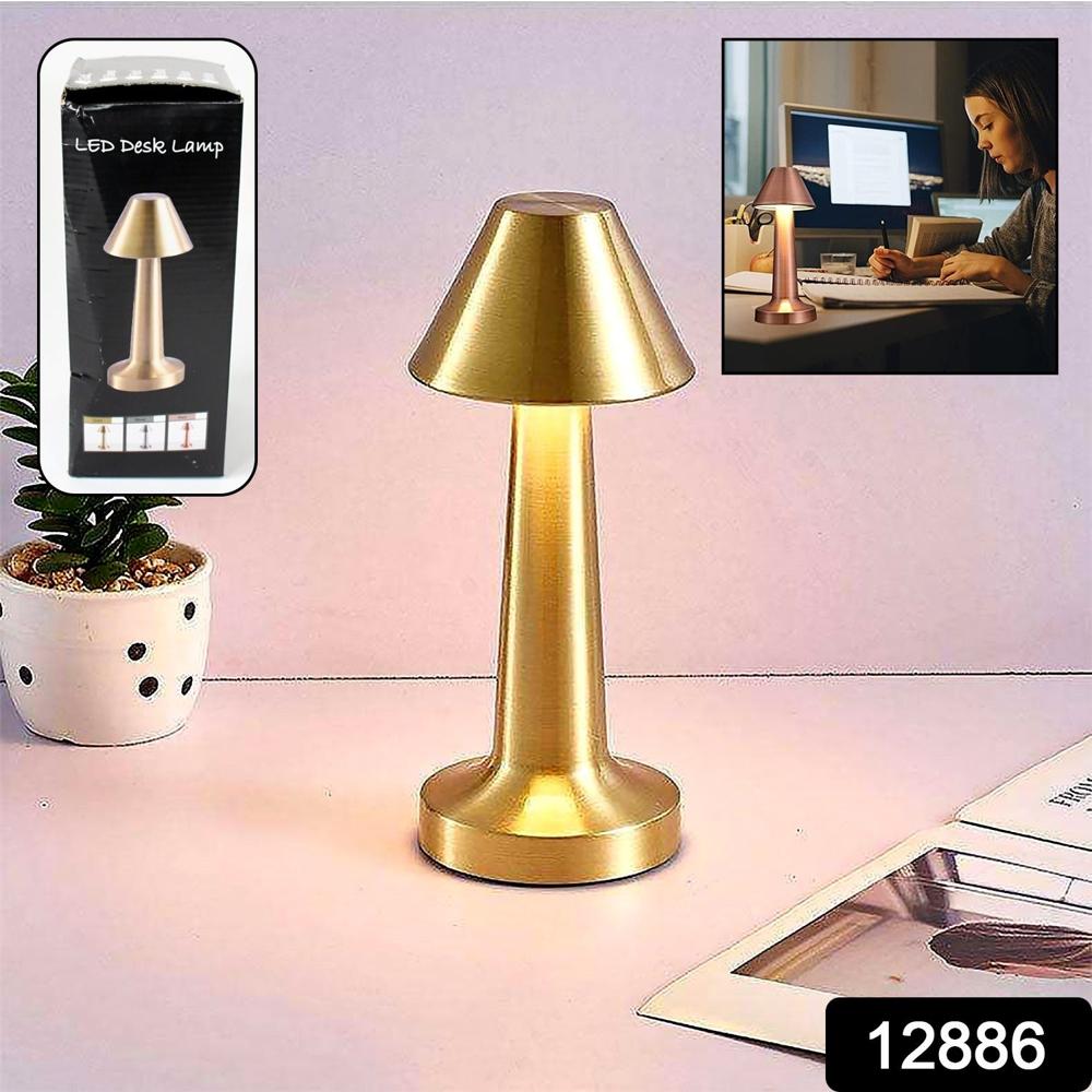 Led Lamp With Touch Control | Decorative Desk Lamp, Portable Metal Led Table Lamp, Usb Rechargeable, 3 Color, 3 Levels Brightness, Dimmable Eye Protection Modern Lamp For Home Decor Party Kids Room Bedroom (1 Pc) - Color: Mix