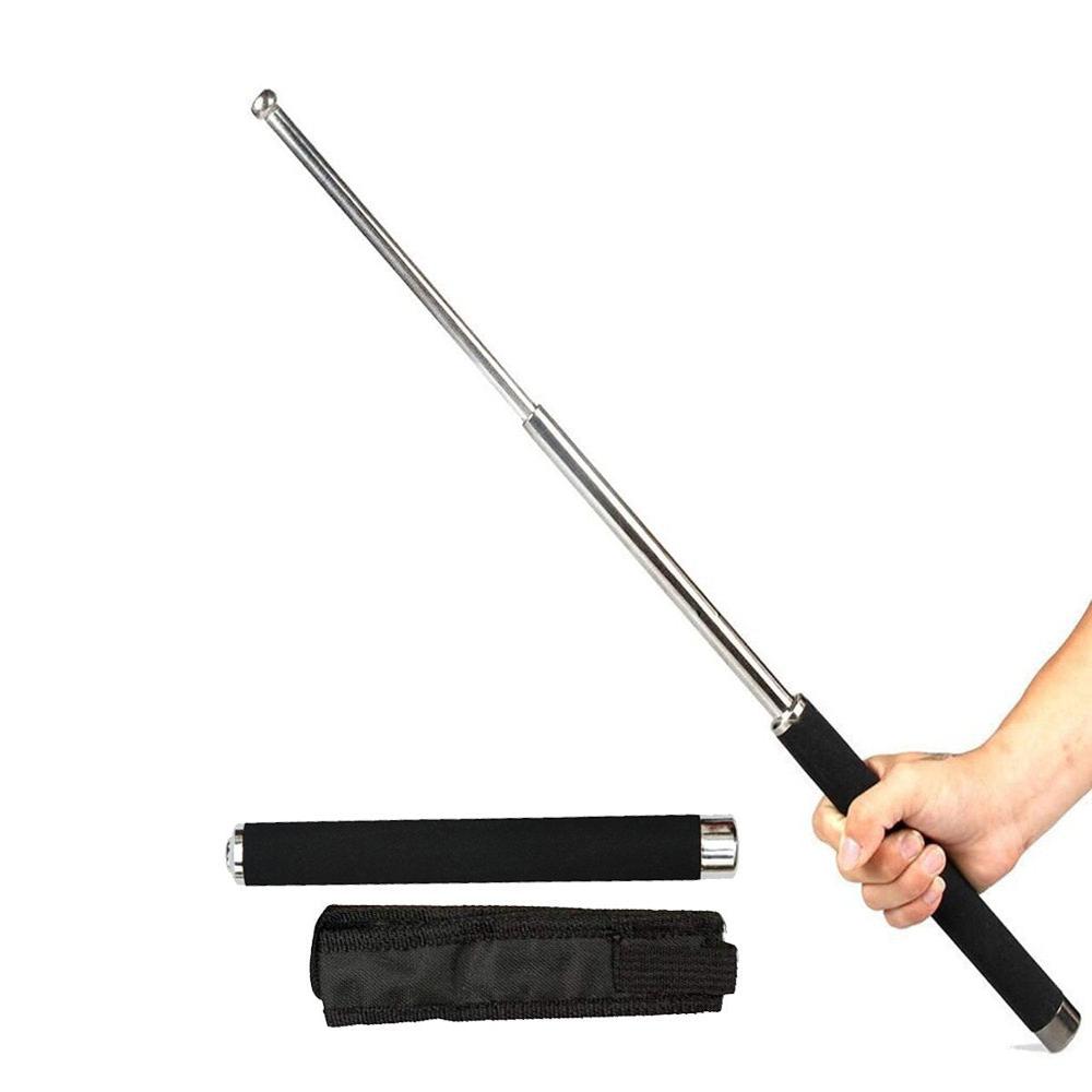 Multi-function Collapsible Self Defense Stick Extended - Color: Mix