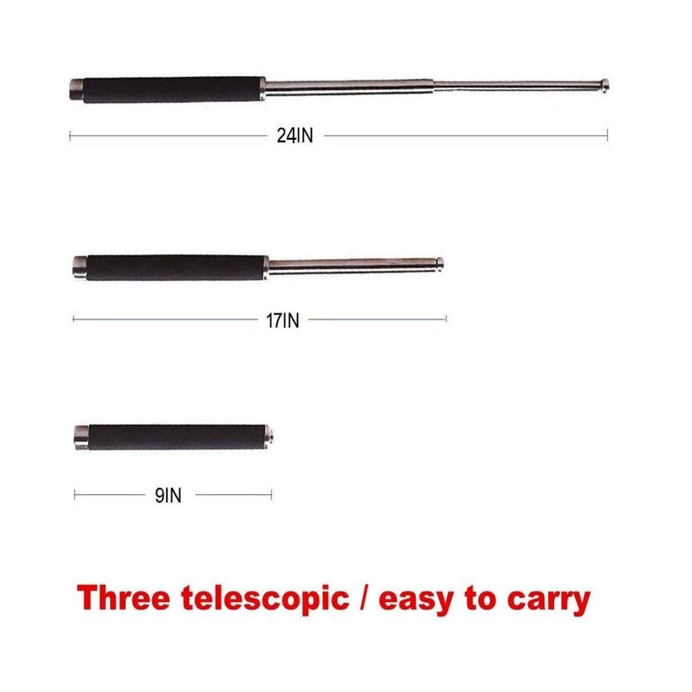 Multi-function Collapsible Self Defense Stick Extended - Color: Mix