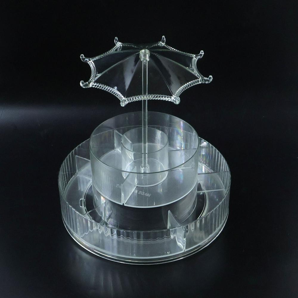 Premium 360 Rotating Makeup & Jewellery Organizer Stand (1 Pc)