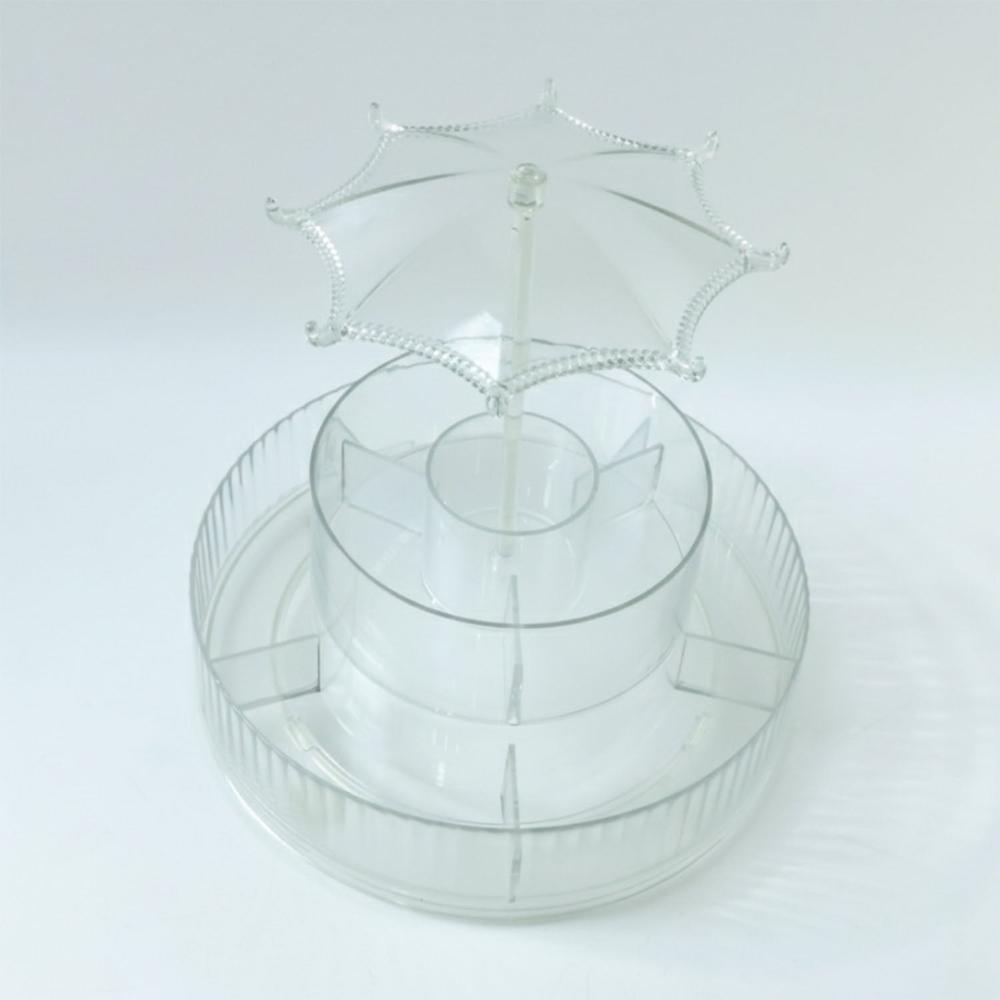 Premium 360 Rotating Makeup & Jewellery Organizer Stand (1 Pc)