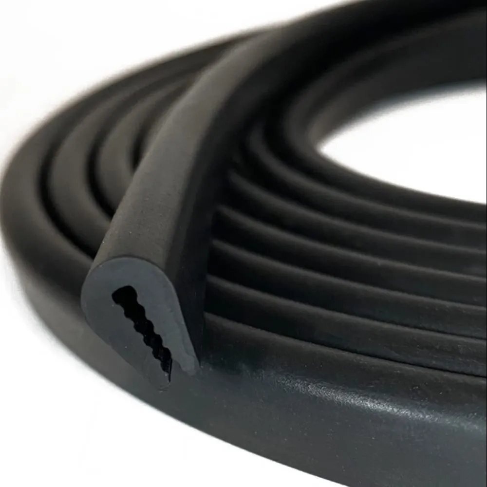 Aluminium Section Rubber Beading - Color: Black