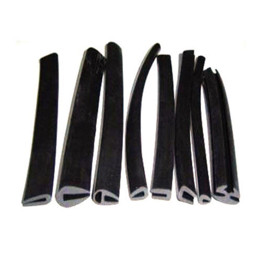 Aluminium Section Rubber Beading - Color: Black