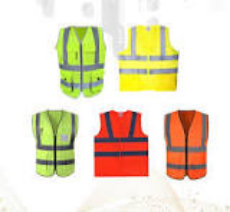 Fluorescent Safety Jacket - High Visibility Reflective Material | Ideal For Nighttime And Low Light Environments