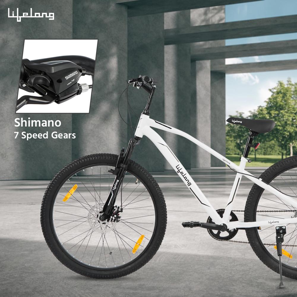 Lifelong Gear Cycle for Men & Women MTB 26T with Dual Disc Brake -