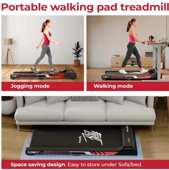 Lifelong Foldable Walking Pad Treadmill with 3 HP Motor