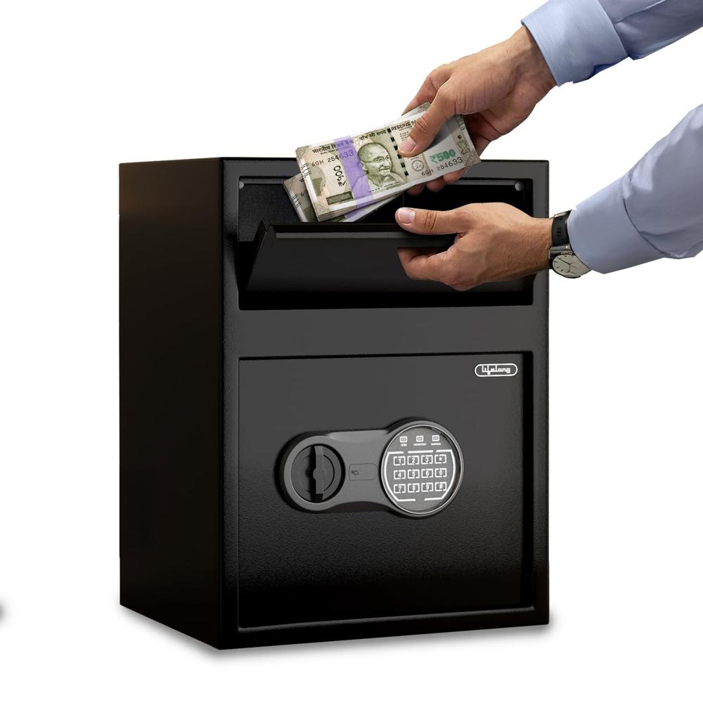 Lifelong LLHSD20 Digital Safe Locker for Home & Jewellery 52 L | Strong Steel Construction | Drop Slot with Anti-Fishing Design