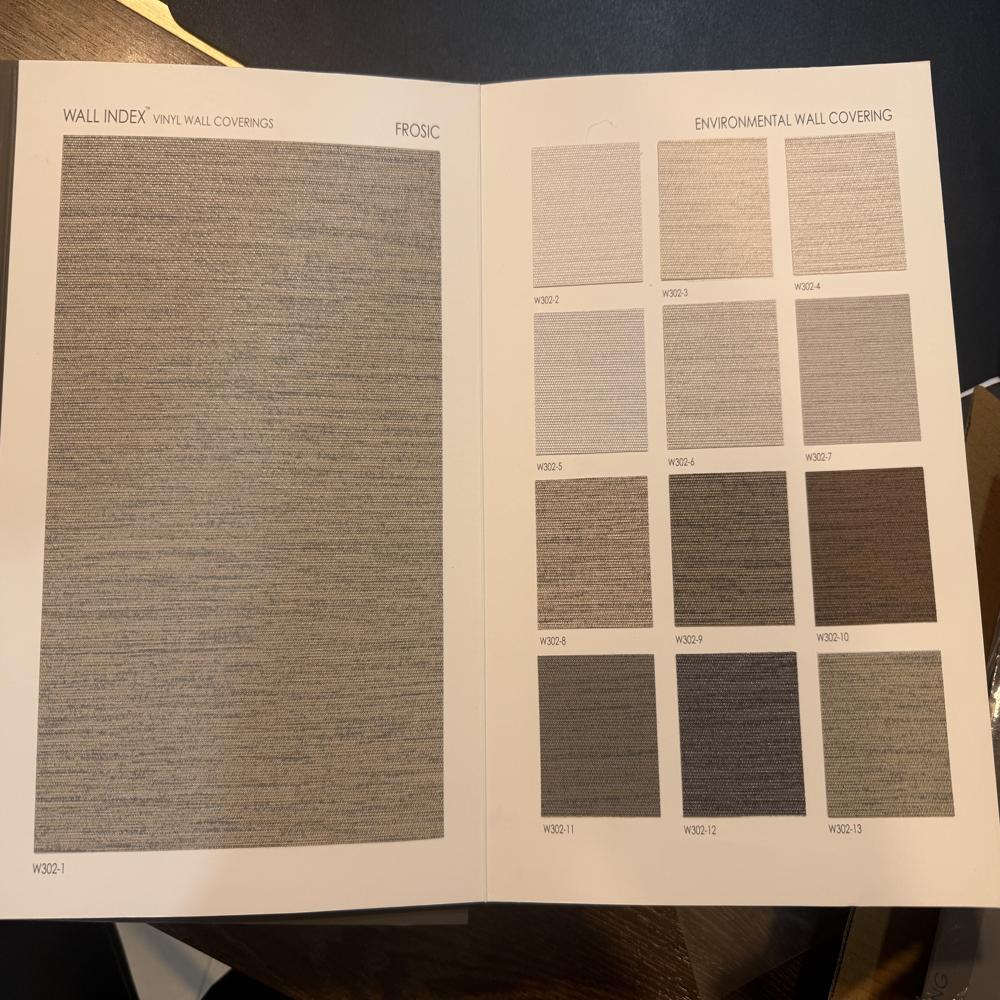 Wall Index Vinyl Wall Covering  Fabric Backed Premium Wallpaper  52-54 Width  Interior Wall Decor