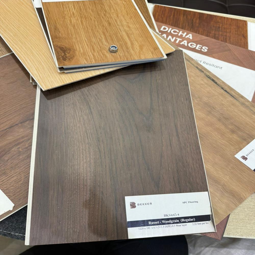 SPC Flooring     Stone Plastic Composite Flooring Supplier with Installation Services     Rigid Core SPC Flooring with IXPE Underlay for Home & Office Interiors     4mm 5mm 6mm SPC Flooring with IXPE Underlay Click Lock Vinyl Flooring India