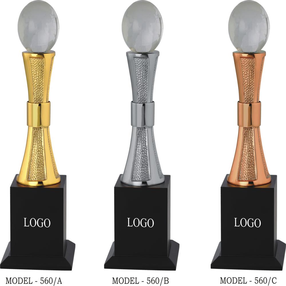 Classic Crystal Globe Trophies