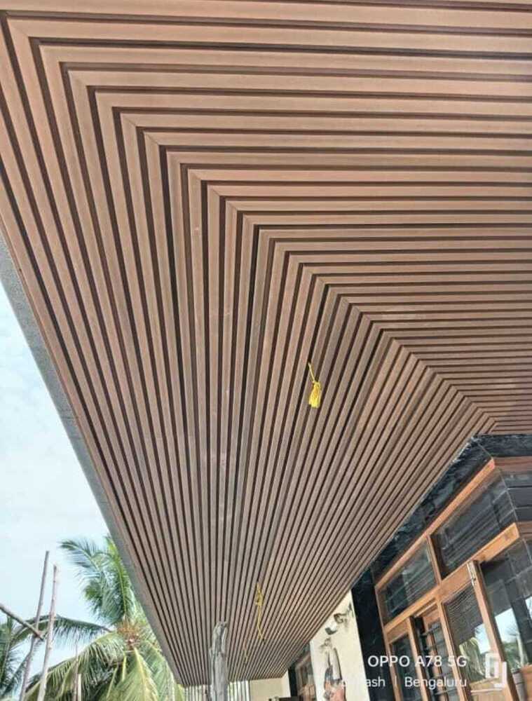 Wpc Exterior Panels - Wood Plastic Composite 2900x160mm, Teak, Sanded | Fire Resistant, Termite Proof, UV Resistant