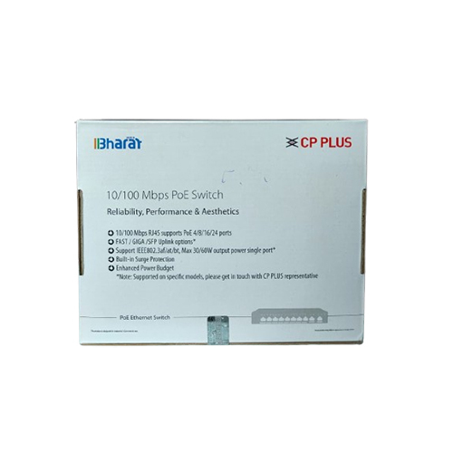 CP Plus 100MBPS Poe Switch