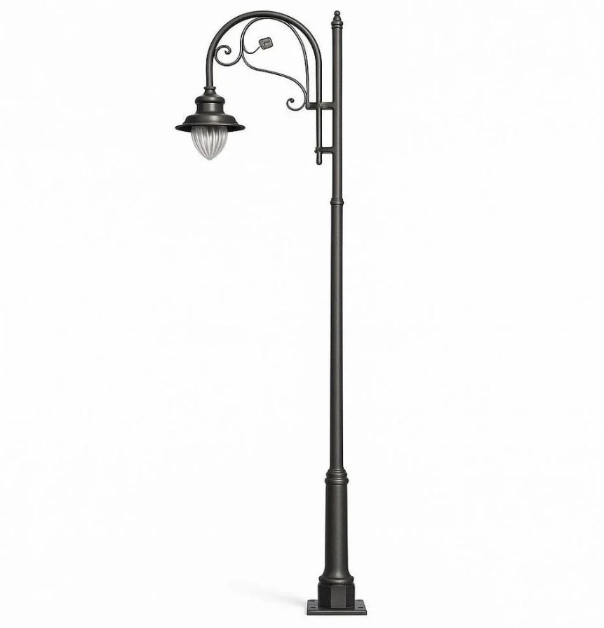 फ्लोरिश आउडडोर 4 मीटर पोल के साथ 50W LED लाइट