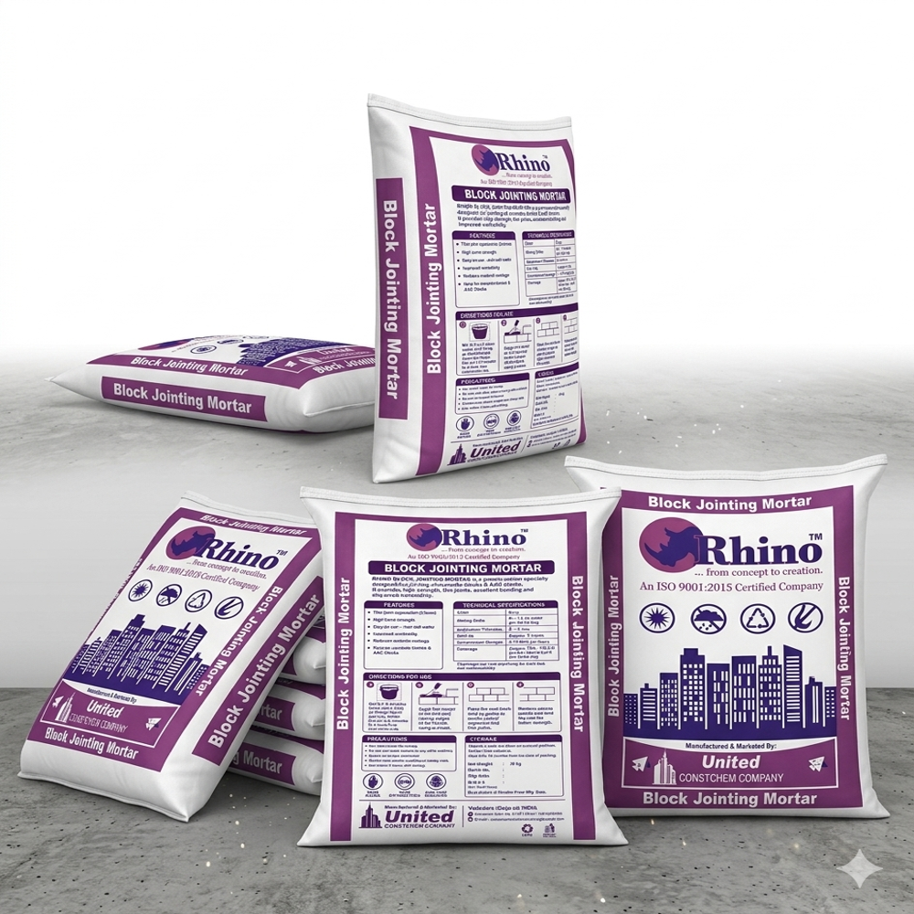 Block Jointing Mortar - Application: Construction