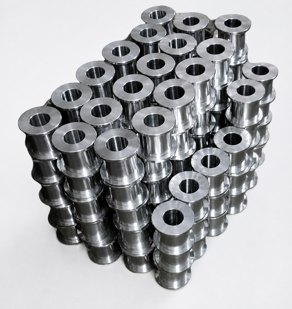 Cnc Turned Component - Color: Silver