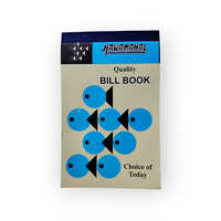 Hawamahal Bill Book - Paper 90% Cardboard 10%, 7x4 Inches, White | Spiral Bound, Bilingual Hindi-english, Serial Numbered, Perforated Sheets