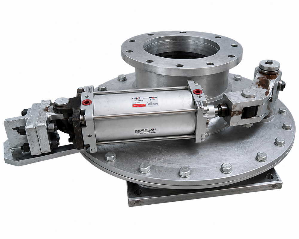Rotary Segregating Valve Assembly For Ash Handling Plant - Color: Silver