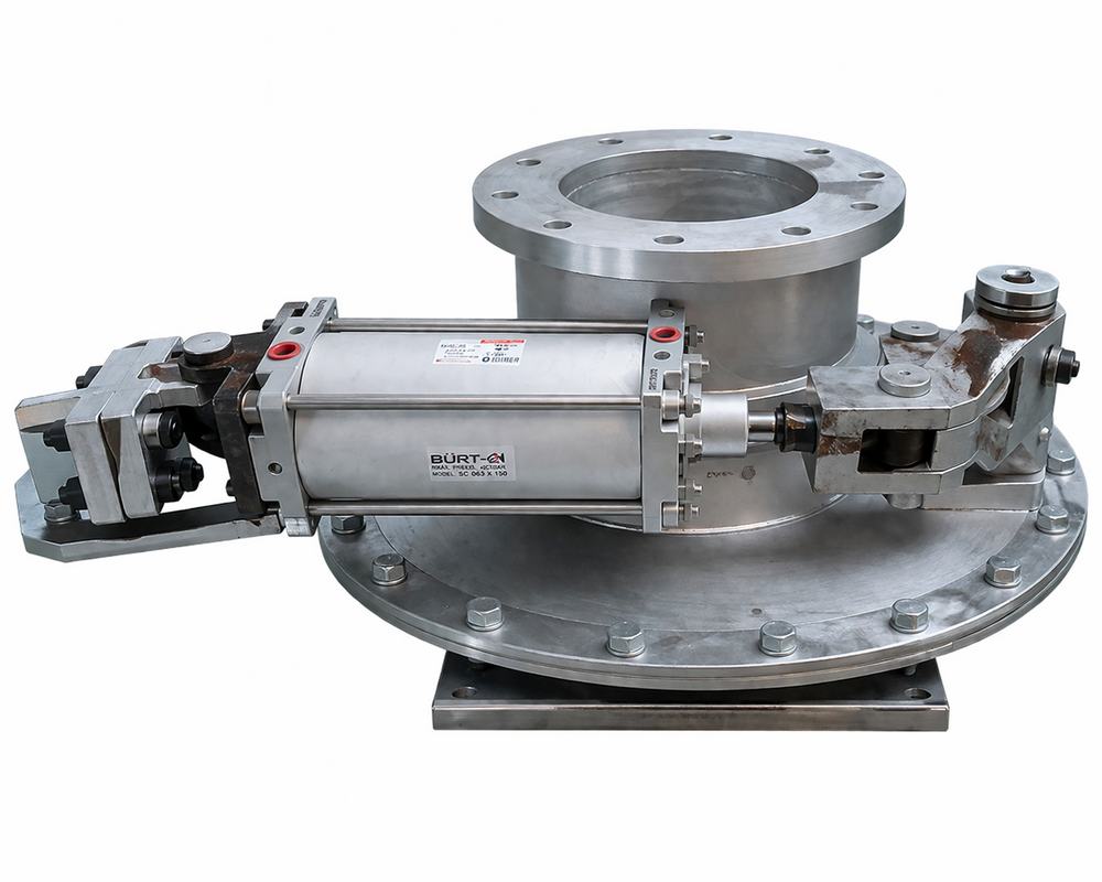 Rotary Segregating Valve Assembly For Ash Handling Plant - Color: Silver