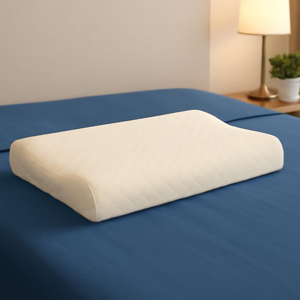 Premium Orthopedic Memory Foam Cervical Pillow (48X27Cm / 1 Pc) - Color: Mix