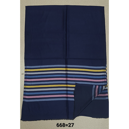 Merino Wool Multi Stripes Border Stoles