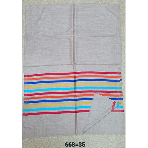 Merino Wool Multi Stripes Border Stoles