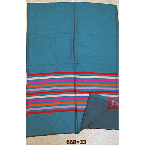 Merino Wool Multi Stripes Border Stoles