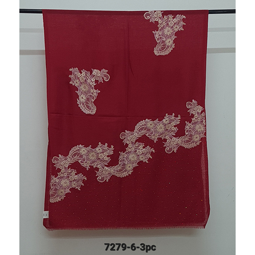Merino Wool Lace And Stone Work Palla Stoles
