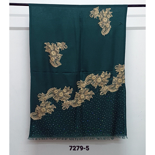Merino Wool Lace And Stone Work Palla Stoles