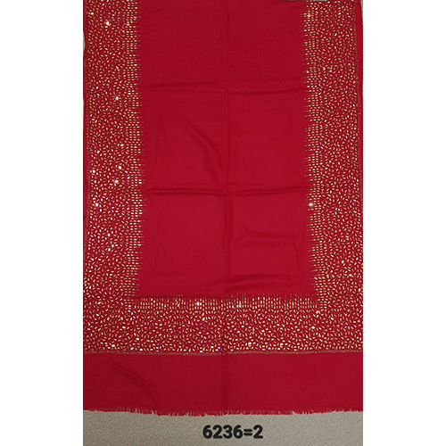 Merino Wool Swasrosvki Work Border Stoles
