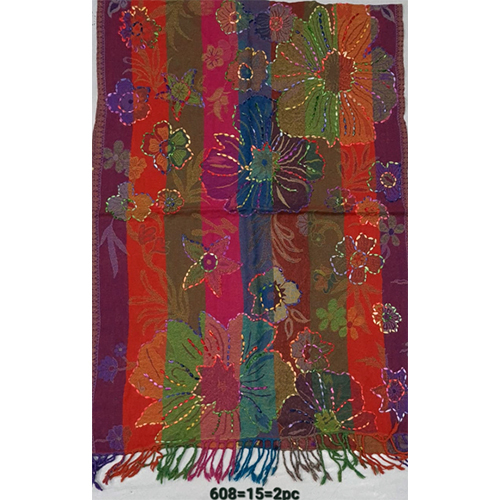 Pure Wool Boiled Embroidered Stoles