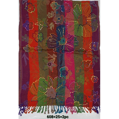 Pure Wool Boiled Embroidered Stoles