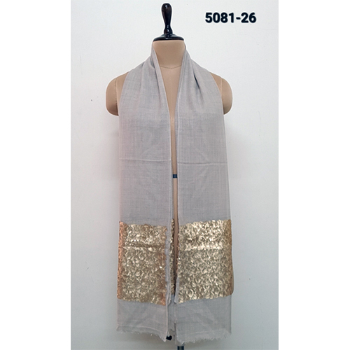 Silk Wool Sequin Work Stoles