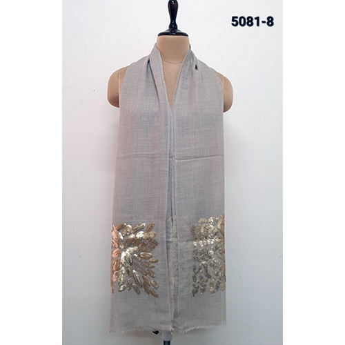 Silk Wool Sequin Work Stoles